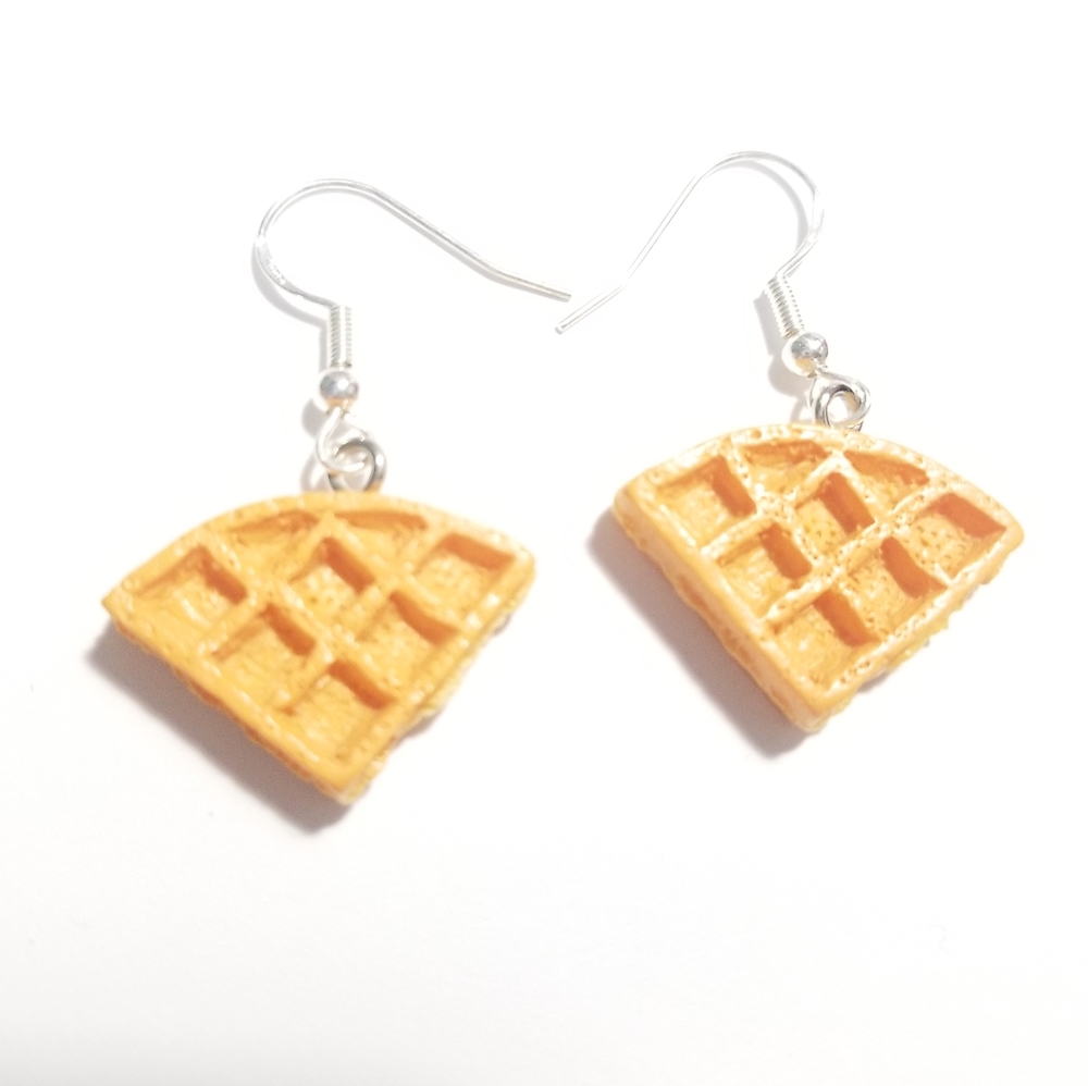 Waffle Slice Earrings